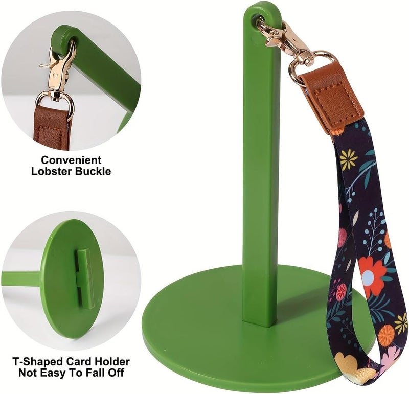 Dasonwin Portable Yarn Holder,Travel Yarn Holder,Wrist Yarn Holder for Crocheting, Green Plastic Yarn Holder,Knitting Supplies Gift for Craft Lovers. (Green) - Image 3